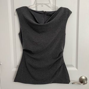 Gray White House Black Market Top
